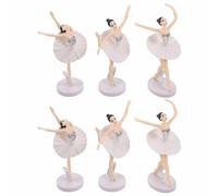 YARNOW Lot De 2 Décorations De Ballerine pour Fille Décorations De pour Table De Ballerine Décorations d'anniversaire pour Ballerine Statue De Danseuse en Plastique Podsi