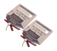 YARNOW Lot de 2 Décorations Suspendues en Bois pour Remise de Diplômes 2026 Ornements Souvenirs 16,5 X 15 Cm Panneau Décoratif en Bois pour Fête de Fin D’études