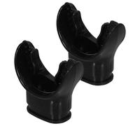 YARNOW Lot de 2 Embouts Buccaux de Détendeur de Plongée en Silicone Noir Universels Confortables et Légers Accessoires de Plongée pour Scaphandre Autonome et Tuba Adaptés la sous-Marine