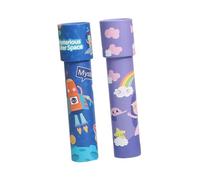 YARNOW Lot de 2 Kaléidoscopes Ludiques pour Garçon et Filles, Éducatif Interactif en Plastique Solide, Motifs Colorés Changeants, pour Éveil Sensoriel et Développement Style Aléatoire