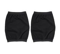 YARNOW Lot de 2 Manchons de Compression Élastiques pour Bras 4xl/5xl, Brassards Anti-transpiration en Néoprène Noir et Argenté, Supports de Bras Multifonctionnels pour Fitness,