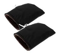 YARNOW Lot de 2 Manchons de Guidon Chauds et Imperméables pour Moto et Scooter Protège-Mains Coupe-Vent D’Hiver Compatibles Quad et Motoneige Accessoires Confortables pour Conduite