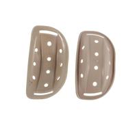 YARNOW Lot de 2 Mentonnières de Casque Menton en Mousse Beige, Protection Rembourrée pour Casque de Vélo Électrique, Skateboard et Moto, Accessoire de Sécurité Polyvalent pour