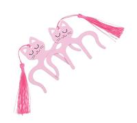 YARNOW Lot de 2 Pinces de Maintien en Métal Rose Forme Chat Taille Moyenne Clip de Partition de Piano Multifonction pour Dossier Musical Cahier Livre et Lecture Facile