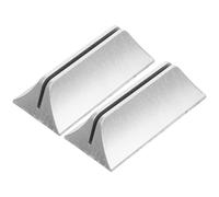 YARNOW Lot de 2 Pinces de Séparation D'écran en Plastique Argenté, Base Stable et Positionnement Pratique pour Cloison de Bureau Ajustable et Mobile