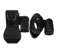 YARNOW Lot de 2 Pinces Serrage-micro Universelles en Plastique Noir Ressort Léger pour Supports de Microphone Adaptés aux Performances et Enregistrements