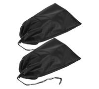 YARNOW Lot de 2 sacs pour cannes de marche, de rangement portable en nylon noir, 30 x 18 cm, pour cannes de marche et bâtons de trekking, pour camping et voyages des seniors actifs