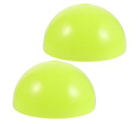 YARNOW Lot de 2 Socles de Mât de Drapeau de Football Vert Fluorescent, Base Lestée à l'eau, Support Stable pour Entraînement D'agilité et Matchs Extérieurs, Accessoire