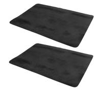 YARNOW Lot de 2 Tapis de Magicien en Tissu Antidérapant 30 X 40 Cm Noir, Accessoire Professionnel pour Tours de Close-up et Poker, Tapis de Jeu Magique Portable pour Spectacles