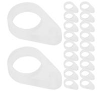 YARNOW Lot de 20 anneaux de fixation pour cordon d'appareil auditif, | Trou de 7 mm, léger, anti-perte, se fixe aux cordons ou aux lanières des appareils auditifs, empêche les chutes et les pertes