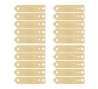 YARNOW Lot de 20 feuilles d'anode en cuivre pour piles à fruits - Plaques de cuivre pur de rechange de 4 x 1 cm pour expériences scientifiques, laboratoire de chimie et matériel pédagogique