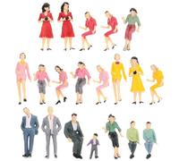 YARNOW Lot de 20 Figurines Miniatures peintes représentant des passagers de Train, pour la décoration de la Maison ou du Paysage.