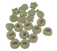 YARNOW Lot de 20 Gâteaux d'herbe À Molaires pour Animaux De Compagnie Friandises pour Lapins Gâteaux d'herbe Naturels Biscuits À l'herbe pour Animaux De Compagnie