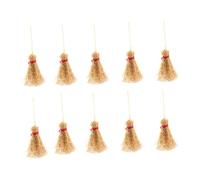 YARNOW Lot de 20 Mini Balais Décoratifs à Suspendre avec Corde Rouge Grand Format Balai Suspendu pour Décoration Halloween Accessoire Sorcière Halloween