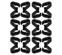 YARNOW Lot de 20 Pinces en Plastique Noir pour Pied de Micro, Installation Pratique et Application Multifonctionnelle, Accessoires pour Ktv et Création D'enregistrement