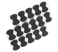 YARNOW Lot de 20 Poignées de Médiator en EVA Noir, Grip Antidérapant Autocollant pour Médiators en Celluloïd, Accessoires pour Guitare Acoustique et Électrique