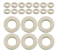 YARNOW Lot de 20 Tampons en Feutre Beige 18 X 18 X 3 Mm pour Pistons de Trompette, Trombone et Cornet - Accessoires de Remplacement Universels pour Instruments à Vent, Contrôle