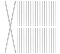 YARNOW Lot de 200 Aiguilles en Métal Double Pointe pour Socle de Poupée, Accessoire DIY Essentiel, Support pour Poupées et Figurines, Couleur Argenté, pour École ou Bureau
