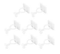 YARNOW Lot de 200 Crochets Adhésifs Blancs Moyens pour Fixation Murale Invisible de Plantes Grimpantes Clips Support de Vigne Végétale sans Perçage pour Jardin Balcon et Intérieur