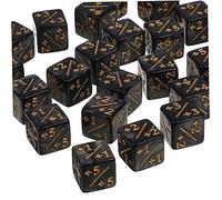 YARNOW Lot de 24 Dés en Acrylique pour Garçon et Filles Compteur de Dés Éducatif Jouets de Mathématiques Activités Ludiques Jeux de Société