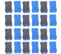YARNOW Lot de 24 Effaceurs pour Tableau Blanc Forme Os Gommes en Feutre EVA Non Magnétiques Accessoires Scolaires Chiffon Ardoise 7 X 4 X 2 CM Bleu