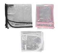 YARNOW Lot de 3 housses transparentes pour dossier de chaise de salon de coiffure - Protection pour chaise de coiffure - Housse en plastique imperméable 50 x 40 cm pour salon de beauté et de -