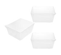 YARNOW Lot de 3 Plateaux de Pesée en Pp Transparent avec Marquages Précis, Facile à Nettoyer, pour Balance Numérique, pour Cuisines et Pâtisseries, Capacité 1200ml