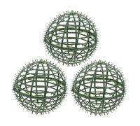 YARNOW Lot de 3 Supports pour Boules de Topiaire Artificielles 20 Cm en Plastique Solide, Cadre pour Composition de Fleur, Support de Jardin Polyvalent pour Décoration Mariage