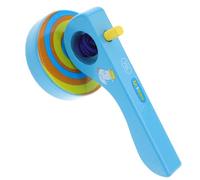 YARNOW Lot de 3 Toupies en Bois avec Poignées Colorées, Gyroscopes à Ficelle à Tirer, Jouets Éducatifs pour Tout-Petits Favorisant la Coordination Développement Moteur, Couleur Aléatoire