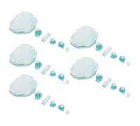 YARNOW Lot de 30 Petits Blocs de Glace en Résine Bleue Transparente, Mini Glaçons Factices pour Maison de Poupée, Décoration Hivernale de Jardin Féérique, Accessoires Réalistes