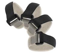 YARNOW Lot de 4 Colliers Anti-Chants Réglables pour Volailles, Tours de Cou Souples Plis en Matériau Confortable Gris, Collier Antibruit Polyvalent pour Poulets, Canards et Oies, Usage