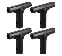 YARNOW Lot de 4 Connecteurs pour Tubes de Trampoline de T Capuchons de Poteau pour Fixation Sécurisée et Installation Simplifiée D’Accessoires Trampoline