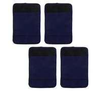 YARNOW Lot de 4 Coussins d'Accoudoirs Antidérapants pour Fauteuil Roulant Housses Rembourrées Confortables en Tissu Bleu Marine Compatibles Déambulateurs et Cannes de Marche