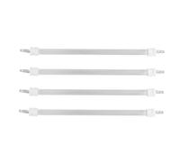 YARNOW Lot De 4 Éléments Chauffants De Rechange Tube Chauffant en Quartz Ampoule De Remplacement pour Patio Électrique Blanc