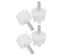 YARNOW Lot de 4 Embouts pour Store rétractable, Bouchons de Rechange pour t | Convient pour le tube d'enroulement de store, l'insert d'axe et le bouchon d'extrémité, embout carré pour tub
