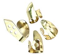 YARNOW Lot de 4 Médiators pour Guitare en Métal Or, Protège-doigts Multifonctionnels, Faciles à Utiliser, Adaptés Sélection du Pouce, Accessoires Pratiques pour Guitaristes