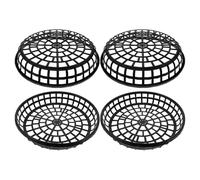 YARNOW Lot de 4 Paniers D'aquaculture en Plastique Noir pour Élevage de Coquilles et Huîtres, Facile à Utiliser et Entretenir pour Ferme Marine