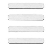 YARNOW Lot de 4 Plaques d'acier Électroplaquées Invisibles pour Exercices Bandes Lestées Polyvalentes en Acier Inoxydable Antirouille Protection Poids pour Jambes et Gilet Équipement