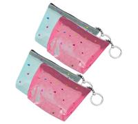 YARNOW Lot De 4 Porte-Monnaie Femme à Fermeture Éclair, Petit Portefeuille Transparent en Filet, Paquet à Main Compact pour Shopping Et Voyage, Accessoire Pratique Multi-usages, Couleur Aléatoire