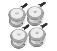 YARNOW Lot De 4 Roues En Caoutchouc Pour Déambulateur Chaise Bébé Diable Roues De Rechange Pour Poussette Poussette Pour Tout-Petits Blanches