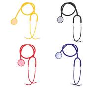 YARNOW Lot de 4 stéthoscopes à Monter soi-même pour Enfants : Simulation de stéthoscope de médecin pour l'apprentissage des Sciences, pour développer l'imagination, la créativité et la