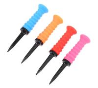 YARNOW Lot de 4 Tees Flexibles en Plastique pour Practice et Usage Extérieur, Absorption des Chocs, Protection des Clubs, Réutilisables, Adaptés aux Débutants pour Entraînement Tapis et