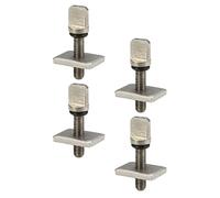 YARNOW Lot de 4 Vis à Ailettes en Acier Inoxydable Étanches pour Longboard Vis de Surf Compactes et Pratiques Pièces Amovibles pour Accessoires Surf Montage Facile et Transport