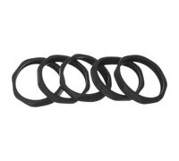 YARNOW Lot de 5 Bagues Antidérapantes Noires en Plastique pour Microphone Accessoires de Microphone Anti-Roulement Anneaux de Protection Micro Solide Fourniture pour Ktv et Scène