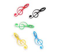 YARNOW Lot de 5 Clips de Notes de Musique en Pp et Acier, Résistant la Rouille Fissures, pour Lecture en Extérieur par Temps Venteux Couleur Aléatoire