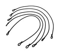 YARNOW Lot de 5 Cordes Élastiques Haute Élasticité en Latex 5 Mm X 70 Cm avec Boucles à Pression, Bande de Tension pour Trampoline, Corde de Sécurité Polyvalente pour Usage Extérieur