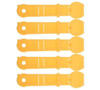 YARNOW Lot de 5 Cuillères Distributeur de Friandises pour Chat en Plastique Jaune Cuillères à Presser pour Nourriture Humide et Friandises Ustensiles Pratiques pour Nourrir Les Chats à