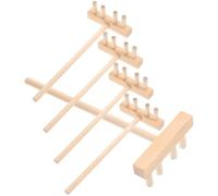 YARNOW Lot de 5 Mini Râteaux de Lissage en Bambou 137 X 57 CM pour Table à Sable Micro-Paysage Zen Décoration Créative et Outils de Jardinage Zen pour Bureau