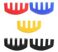 YARNOW Lot de 5 Sourdines pour Violon en Caoutchouc 2 Noires, 1 Rouge, 1 Bleue, 1 Jaune Accessoire Silencieux pour Pratique à Domicile, Réducteur de Son Compatible Violons Standard