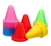 YARNOW Lot de 50 Cônes d'Entraînement Football Mini Cônes Flexibles pour Sport Collectif et Exercices de Vitesse Couleur Aléatoire